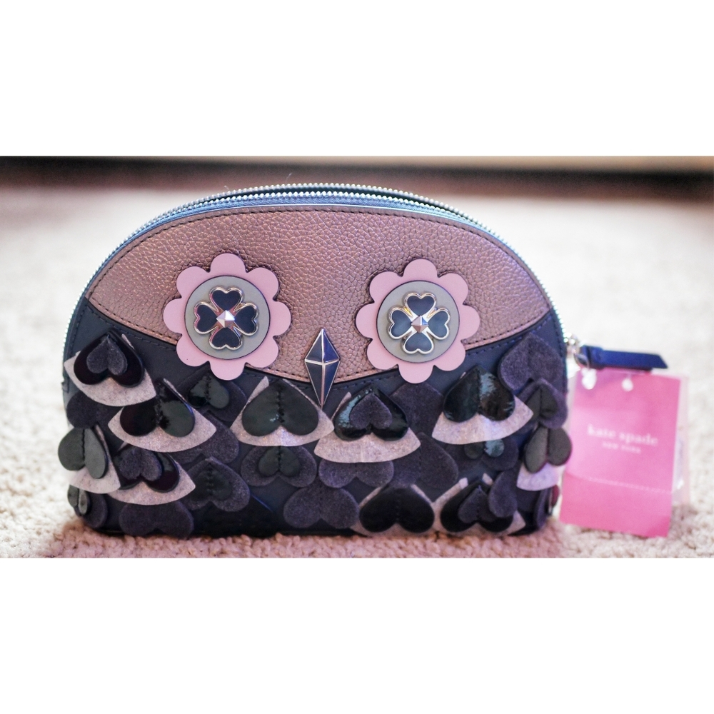 NWT Kate Spade Medium Dome Cosmetic Bag Case Zibbi